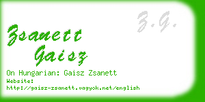 zsanett gaisz business card